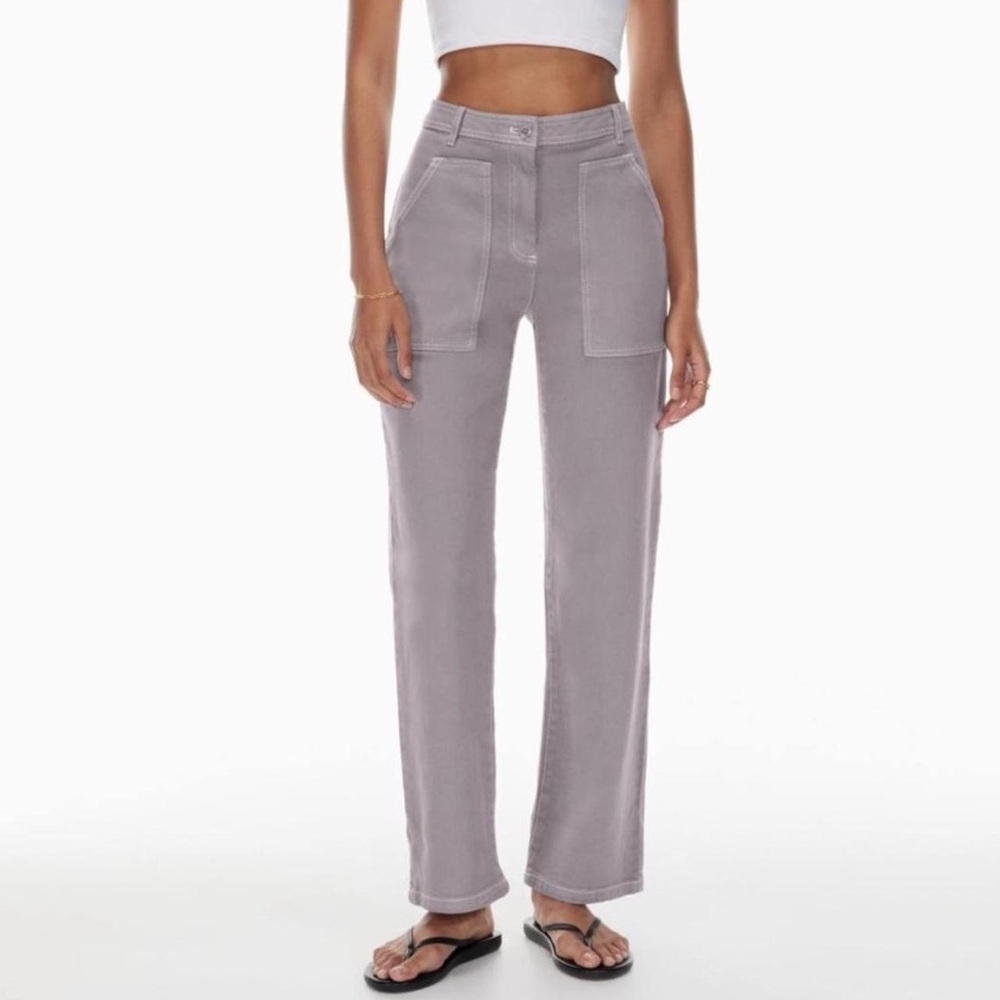 Aritzia Wilfred Free Moderna Utility Pant in Purple Slate - Size 00